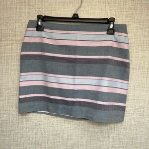 GAP Blue & Purple Striped Mini Skirt – Size 2